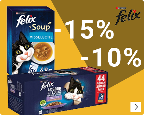 Felix  natvoer 10% en soup 15% CAT